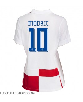 Günstige Kroatien Luka Modric #10 Heimtrikot Damen EM 2024 Kurzarm